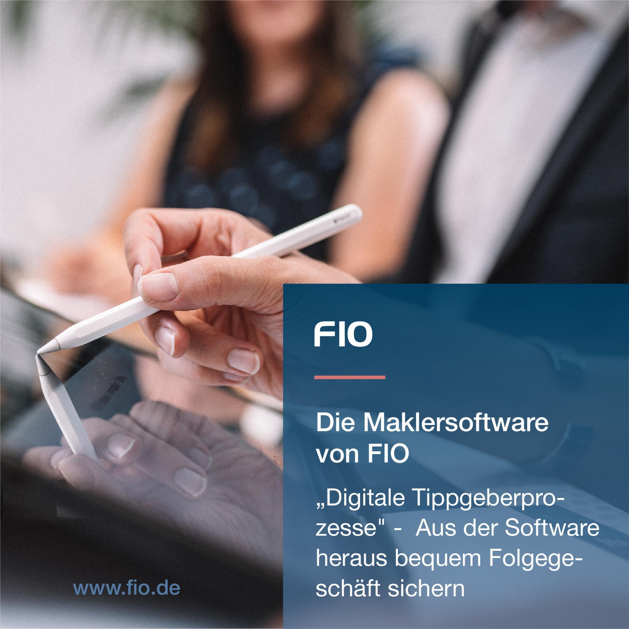 Bild 1 - FIO die webbasierte Maklersoftware