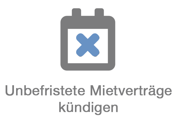 Unbefristete Mietverträge kündigen