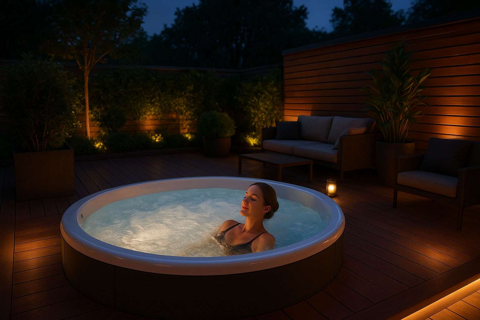 Terrasse Spa,Jacuzzi Outdoor,Whirlpool Terrasse,Wellness Terrasse gestalten