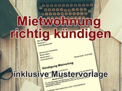 Mietwohnung richtig kündigen: Das müssen Sie beachten (inkl. Mustervorlage)