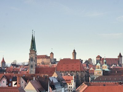 Nürnberg,Burg,Altstadt,Dächer,Kirche