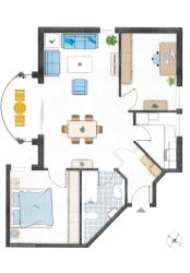 SCHICKE 3-RAUM WOHNUNG MIT BALKON UND TIEFGARAGENSTELLPLATZ – Dresden – Vorschaubild 2