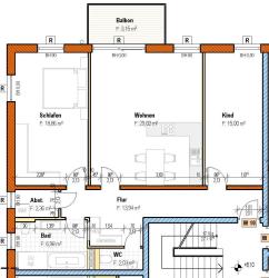 SCHÖNE 3-RAUM WOHNUNG IM 2. OBERGESCHOSS – Dresden – Vorschaubild 2