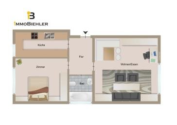 Wohnen oder investieren – attraktive 2-Zimmerwohnung in Köln-Zollstock – Köln – Vorschaubild 2