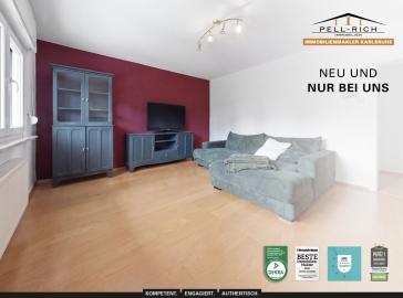 GEMÜTLICH: Helle 2-Zimmer-Wohnung in ruhiger Lage von Karlsruhe-Knielingen