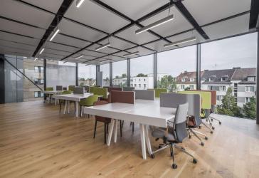 Coworking-Bereich in Regus Unternehmerstadt