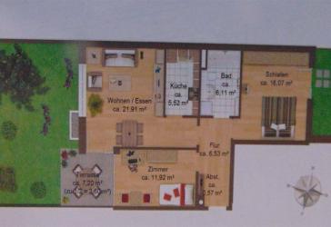 !!! 3-Zimmer-Terrassenwohnung - Süd-/ West Ausrichtung !!!