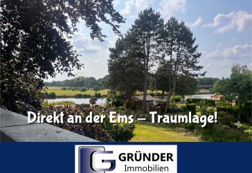 Provisionsfrei für Käufer! Exklusive Villa mit traumhaftem Grundstück an der Ems