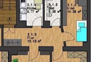 3-Zimmer Wohnung mit Balkon in Gohlis