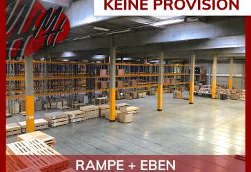KEINE PROVISION - RAMPE + EBEN - Lager-/Produktion (4.500 m²) mit Büro zu vermieten