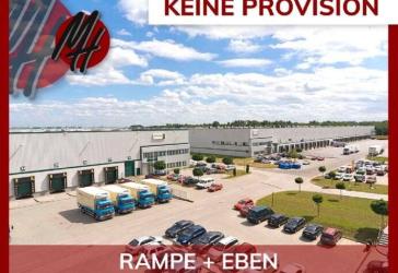 KEINE PROVISION - SCHNELL VERFÜGBAR - Rampe + eben - Lager-/Logistik (23.000 m²) & Büro (1.000 m²)