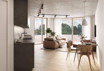 3-Zimmer-Wohnung, Ost Ausrichtung, HERDERGÄRTEN 1.4.2