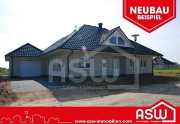 Musterhaus! Exklusiver Neubau-Bungalow mit massiver Garage und hochwertiger Ausstattung in Lathen gelegen