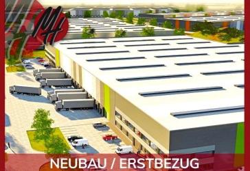 NEUBAU / ERSTBEZUG - RAMPE + EBEN - Lager-/Logistik (20.000 m²) & optional Büro zu vermieten