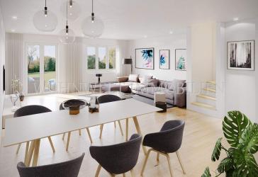 Neubau von 3 energieeffizienten Reihenhäusern in Massivbauweise, KfW40