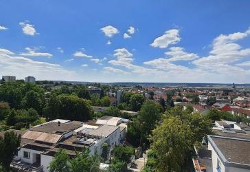 Wohnen am Mariahilfberg mit atemberaubenden Blick auf Amberg - Schöne 2 Zimmer Wohnung mit großer Dachterrasse