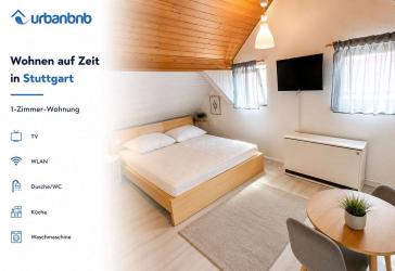 1-Zimwhg. Stuttgart Stammheim - möbliert Zeitwohnen ab 1 Monat