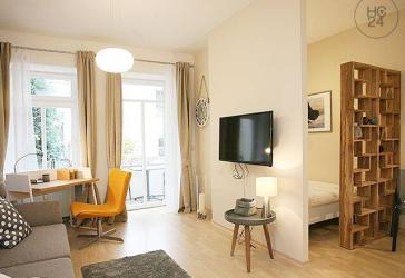 TOP: Möbliertes Apartment im Bach-Viertel von Leipzig mit Balkon neben Clara-Park