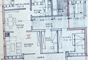Komplett renoviert! 3 ZKB Dachgeschoß mit schöner Loggia, sehr ruhige Lage Niedermennig