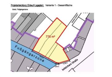Büro-/Praxisflächen 750 m²-1.500 m² projektiert im 1.+2.O G(teilbar) in 07973 Greiz-Zentrum/Thür.