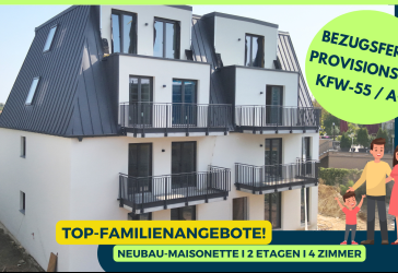 2 ETAGEN, 1 ZUHAUSE: BEZUGSFERTIGE A+ NEUBAU-MAISONETTE FÜR SMARTE FAMILIEN & RENDITEJÄGER!