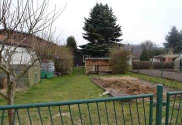 Garten Siedlungsstraße in Peitz mit Gartenhaus, Wasser und Strom dauerhaft zu verpachten