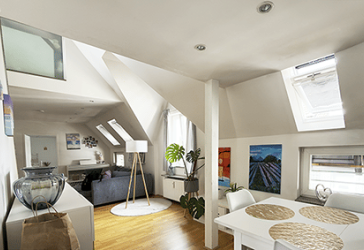 Weiträumige, schön geschnittene DG-Maisonettewohnung in Düsseldorf