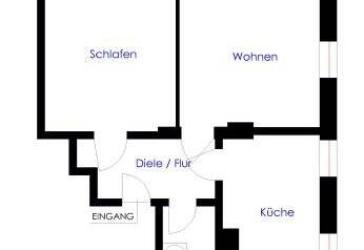 Große 2-Zimmer Wohnung
