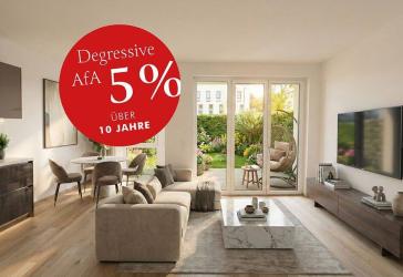 Nur für Kapitalanleger: 3-Zimmer Gartenwohnung - 5% Sonder-AfA, Haarer Modell
