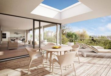 Ganz oben! Traumhaft schönes Penthouse mit VIP-Zugang durch eigenen Lift und riesigen Sonnenterrassen mit Weitblick -...