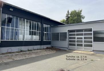 Lagerhalle/Werkstatt (ca. 380 m²) - zentrumsnahes Gewerbegebiet in Hof - Kurzzeit-Anmietung möglich