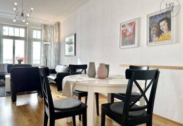 Zentral gelegene möblierte 3-Raum-Wohnung mit Balkon in ruhiger Nebenstraße