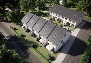 Neubau-Reihenhäuser auf dem Gelände der Gaststätte Müther in GT-Avenwedde!