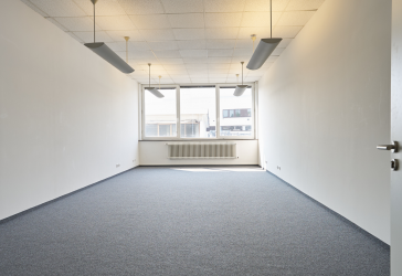 Modernes ruhiges Büro mit viel Tageslicht im 1.OG