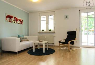 Süd-Gohlis: Möbliertes Wohnen mit Balkon / PKW-Stellplatz
