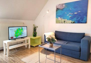 Bestlage zentral - gemütliches Apartment mit Sonnen-Balkon, hochwertig möbliert