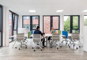 Coworking-Bereich in Regus Science Park