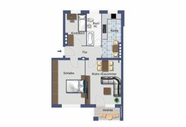 Vermietete Wohnung im denkmalgeschützten 'Pfahler Block', 13403 Berlin