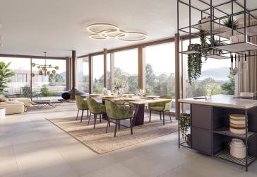 Penthauswohnung, 4-Zimmer, Dachgarten mit Blick über Rosenheim, HERDERGÄRTEN 1.5.2