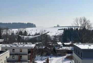 Penthaus im 'Friedrichspark': Große Dachterrasse, Fernblick, barriererfrei nach LBO, KfW 55!
