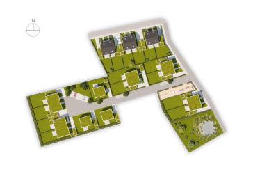 Neubau-Doppelhaushälfte mit sonniger Terrasse