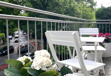 100 Schritte von der Außenalster / 2 Zimmer Whg. / 53 qm / hell / Balkon / vollmöbliert
