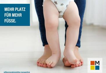 Mehr Platz für mehr Füsse. 3-Zi-Maisonette-Wohnung.