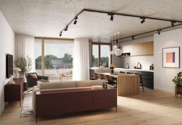 3-Zimmer-Wohnung, Ost Ausrichtung, HERDERGÄRTEN 2.4.1