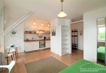 14180 HomeCompany Dresden Möbliert/Furnished Studio Apartment im Dachgeschoß in Dresden-Neustadt max. 1 Person