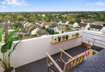 Über den Dächern von Rastatt - Traumhafter Ausblick in einem sehr gepflegten Wohnhaus