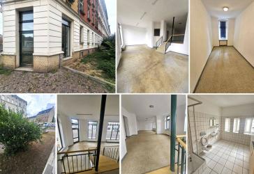 Geräumiger Eckladen/Büro in Leipzig Gohlis, 2 Ebenen, 4 Räume, gr. Schaufenster, Freisitz evtl. mgl.
