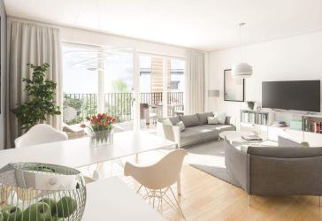 vermietete Wohnung mit schönem Privatgarten zur Kapitalanlage mit 5 % degressiver AfA schöner Privatgarten, KfW 55