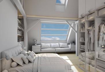 Dachgeschoss Wohnung in prächtigem Stil-Altbau