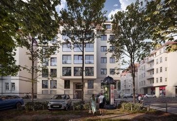 KfW40-Projekt in der Südvorstadt: Großzügige 3- Raumwohnung mit 48m² Wohnbereich und Balkon